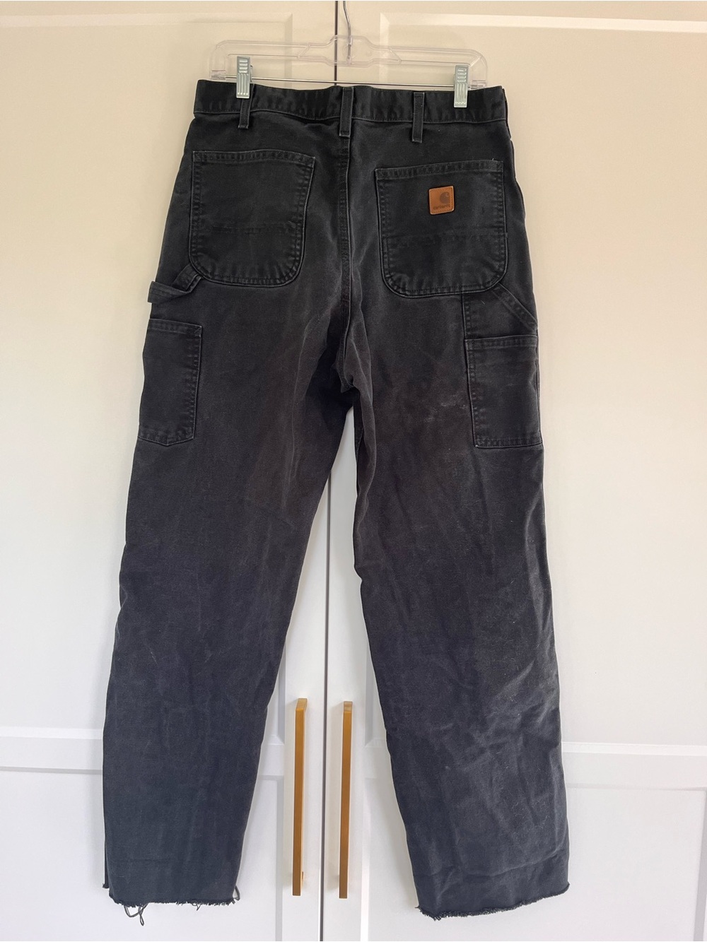 Carhartt Black Carpenter Pants with Back Utility Pockets